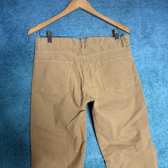 Brooks Brothers Pants Mens 32x32 Tan Light Brown Corduroy Stretch Red Fleece - Picture 4 of 16
